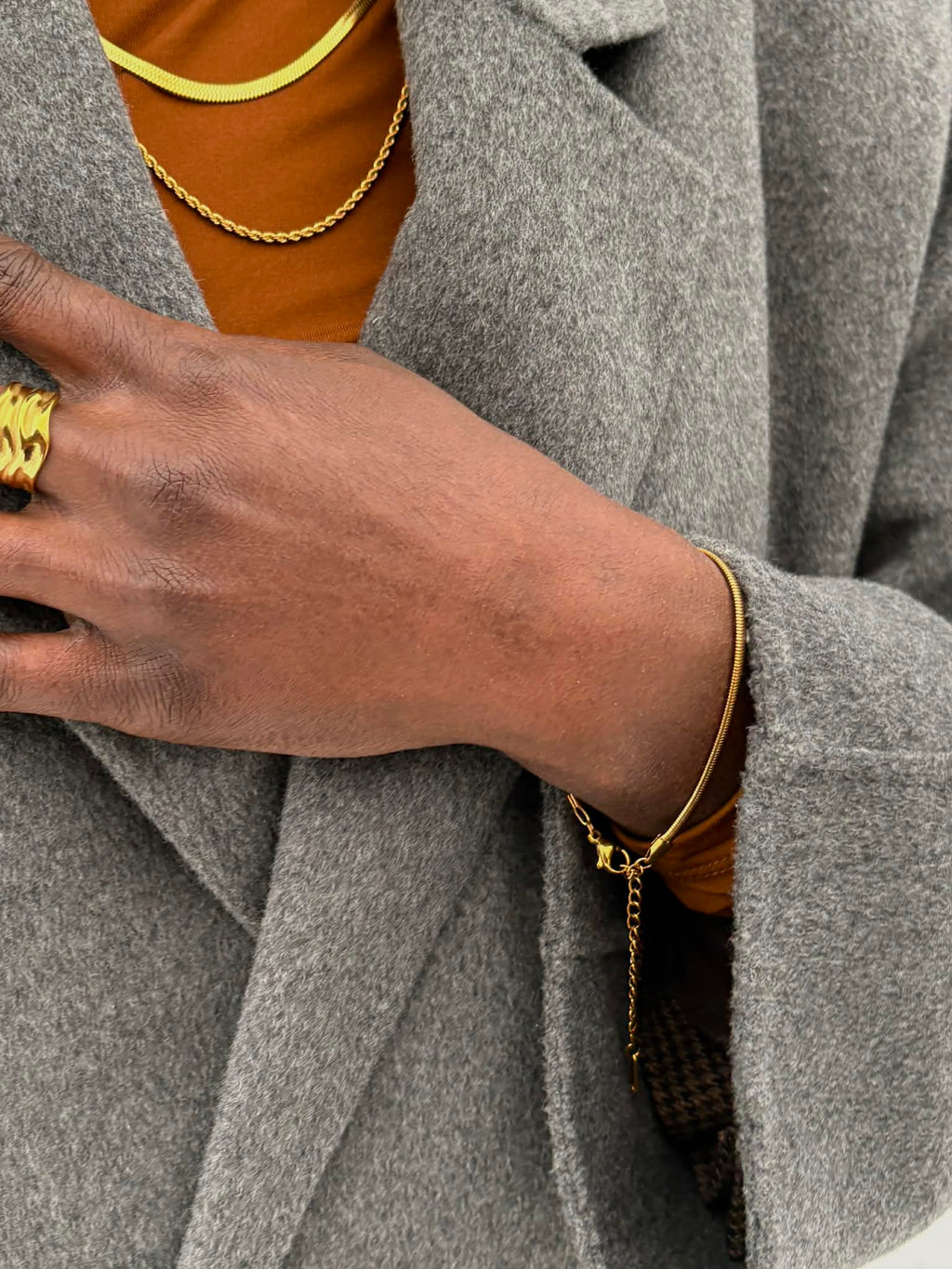 Golden Snake Bracelet
